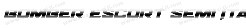 Bomber Escort Semi Italic字体转换